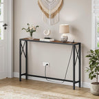 Gewudraw 41.8" Console Table, Narrow Behind The Couch Table - Image 2