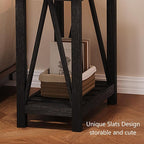ChooChoo Farmhouse End Table Set of 2, Rustic Vintage Narrow End Side Table - Image 5