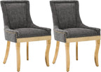 Upholstered Dining Chairs Set of 2, Modern Fabric Side Chairs by MZDOO