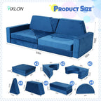 15 Pcs Modular Kids Play Couch, Toddler Couches That Fold Out, Plush Foam Chair - Image 2