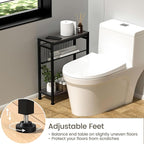 End Table for Small Space, 3-Tier Narrow Side Table - Image 7