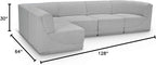 Meridian Furniture 118Grey-Sec5A Ollie Collection Modern | Contemporary Modular - Image 3