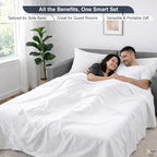 Cottington Lane Sleeper Sofa Sheets Queen Size, 4 Piece Premium Quality 100% - Image 6