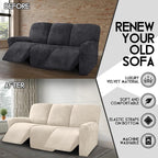 ULTICOR Velvet 8-Pieces Recliner Sofa Covers Stretch Reclining Couch Covers - Image 5