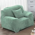 vctops 1-Piece Velvet Plush Stretch Chair Sofa Slipcover Soft Fuzzy Fluffy by vctops