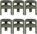 Jofran Gwen Jacquard Upholstered Accent Chair, Modern Luxury Plush Sculptural by Jofran+Inc.