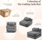 Folding Sofa Bed, Convertible Sleeper Chair - Image 7