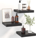 Fixwal Floating Shelves for Wall, 8 Inch Small Black Shelves Wall Mounted Shelf by Fixwal