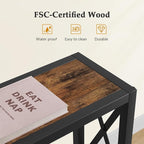 Gewudraw 70 in Skinny Sofa Table Behind Couch, Console Table - Image 8