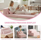 Tiita Convertible Folding Sofa Bed Single Size - Image 9
