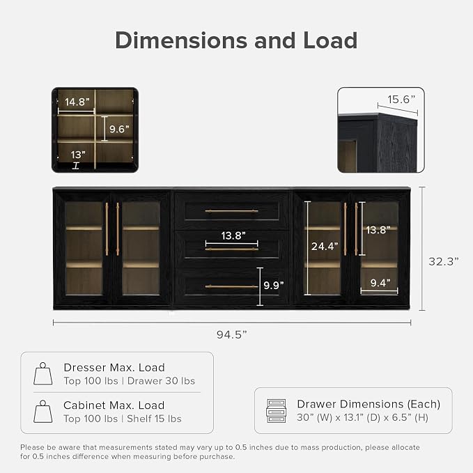 mopio Blake 3 Piece Entertainment Center - Image 2