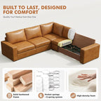 ABCASA Oversized Modular V Shaped Sectional Couches - Image 7
