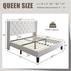 Einhomn Queen Size Platform Bed Frame - Image 2