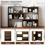 IOTXY Wooden Extendable Shelf Bookcase - Image 3