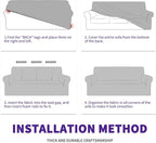 ZNSAYOTX Super Stretch Couch Cover Universal Sofa Covers - Image 9