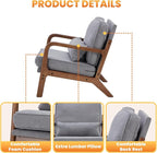 DUMOS Mid Century Modern Chair, Accent Chair - Image 3