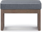 SIMPLIHOME Milltown Small Ottoman Bench - Image 4