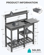 SERWALL Outdoor Potting Bench - Image 3