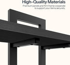 HOOBRO Floating Shelves, 15 Inch Wall Shelf Set of 3, Wall Mounted Storage - Image 8