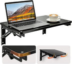 Folding Shelf Wall Mounted for Small Space, Home Office Floating Fold Down Desk by IDUNSEED