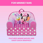 Delta Children - Minnie Mouse Cozee Buddy Flip-Out Kids Chair - Image 5