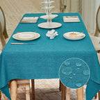 BALCONY & FALCON Rectangle Tablecloth Washable Wrinkle Resistant and Water by BALCONYFALCON