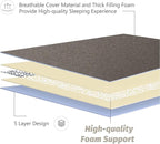 MAXYOYO Japanese Floor Mattress Futon Mattress, Charcoal Grey, Full Size - Image 6