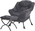 Tiita Lazy Chair with Ottoman, Modern Large Accent Lounge Chair, Leisure Sofa by TiitaHome