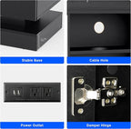 chartustriable 71IN LED TV Stands w/40 inch Fireplace Power Outlet - Image 7