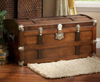 Steamer Trunk Hope Chest for Blankets, Amish Hand-Crafted in USA Maple by Tradition+Craft