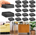 Bed Risers 1 inch, 2 inch, 3 inch, 4 inch Heavy Duty, Adjustable Furniture Riser by EGTTGIN