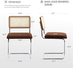 Zesthouse Rattan Dining Chairs Set of 6, Mid Century Modern Dining Room Chairs - Image 2