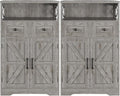 Befrases Set of 2 Farmhouse Storage Cabinet by Befrases