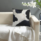 Black and White Western Cow Print Pillow Covers 18x18 Set of 2, Cowhide Accent - Image 6