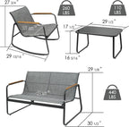 Kozyard 4-Piece Outdoor Patio Furniture Set - Image 2