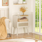 Lerliuo Rattan Nightstands Set of 2, Side Table - Image 5
