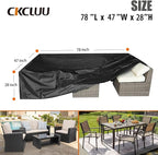 Patio Furniture Set Cover Outdoor Sectional Sofa Set Covers Outdoor Table and - Image 6