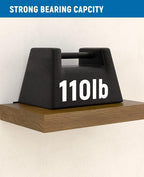 LEOPO 8-Pack 10 inch Floating Shelf Brackets, Hidden Shelf Bracket - Image 5
