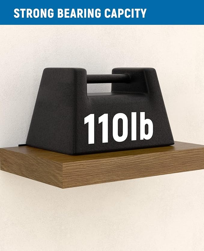LEOPO 32-Pack 10 inch Floating Shelf Brackets, Hidden Shelf Bracket - Image 5