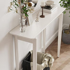 AQIMUELE Wood Console Table White Entryway Table, Thin Console Table, Sofa - Image 6