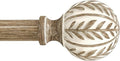 QDWIS Boho Wood Curtain Rods for Windows 28 to 48 inch, Rustic Decorative by Unknown