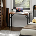 TEMI Small Computer Desk Folding Table - Image 2