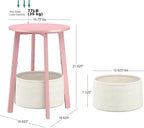 sthmec Small Round Side End Table - Image 3