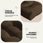 DANGHOOGY Wicker Chair Cushions, Waterproof Outdoor Loveseat Cushions - Image 5
