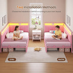 DICTAC Twin Corner Bed Frame - Image 9