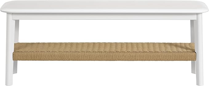 Alaterre Furniture Calais 48 Inch Solid Wood Entryway Bench - Image 7