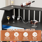 U-Shape Bar Table, Home Bar Unit - Image 6