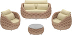 TWT 6-Piece Aluminum Patio Furniture Set, Olefin Rope Modern Outdoor - Image 7