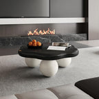 35.03" Cloud Coffee Table for Living Room Unique Coffee Table Modern Low Coffee - Image 5