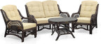 Malibu Lounge Loveseat Sofa Natural Rattan Wicker Handmade Design - Image 4